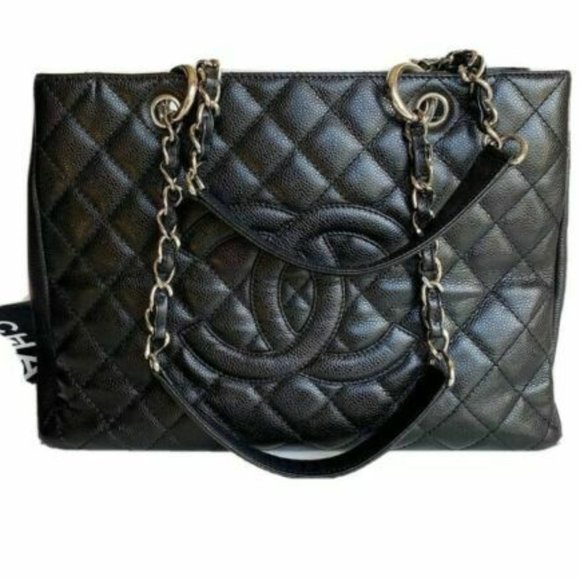 Chanel Handbags - Black CHANEL grand shopping tote caviar bag